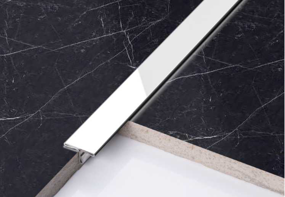 เส้นแนวสแตนเลส T Shape Tile Trim